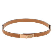 エルメス HERMES ケリーベルト エプソン ゴールド ピンクゴールド金具 K刻印 新品 服飾