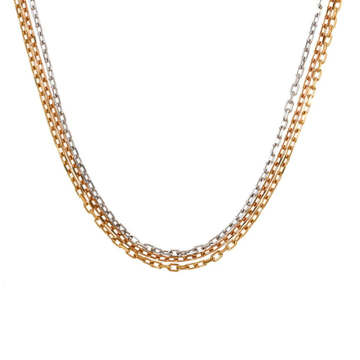 楽天市場】カルティエ Cartier トリニティ チェーンネックレス K18YG 