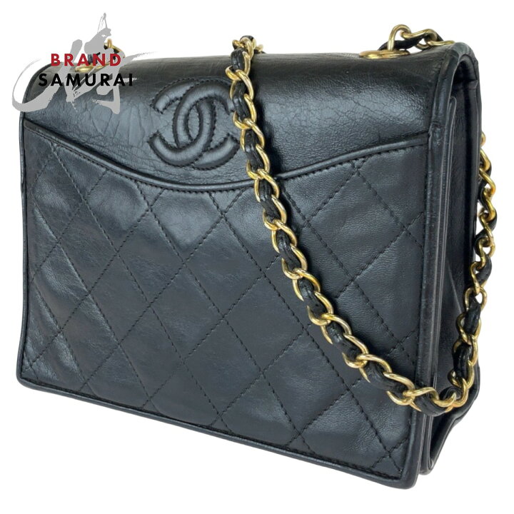 楽天市場】CHANEL シャネル ヴィンテージ マトラッセ シングルフラップ