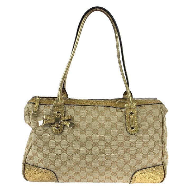 楽天市場】美品 GUCCI グッチ プリンシー ゴールド GGキャンバス  