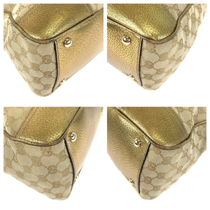 楽天市場】美品 GUCCI グッチ プリンシー ゴールド GGキャンバス  