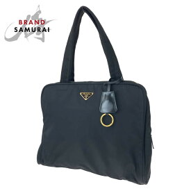 PRADA プラダ テスート ブラック 黒 ゴールド金具 ナイロン トートバッグ ハンドバッグ レディース 404562 【中古】