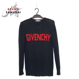 美品 Givenchy ジバンシー ロゴ ブラック 黒 ニット ニット セーター レディース 405405 【中古】【中古】
