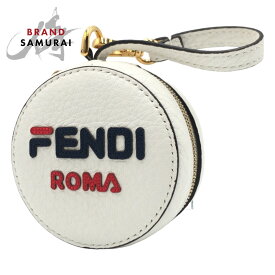 FENDI フェンディ フィラコラボ ポーチ付き 男女兼用 ホワイト 白 ナイロン リュック エコバッグ 折り畳みリュック 405209 【中古】