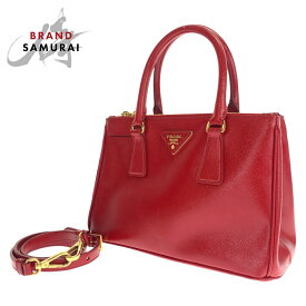 PRADA プラダ ガレリア サフィアーノ レッド 赤 ゴールド金具 パテントレザー BN2316 ショルダーバッグ ハンドバッグ 2way レディース 405837 【中古】【中古】