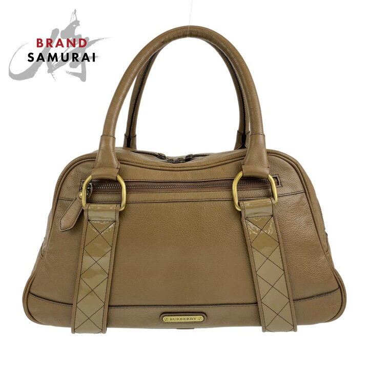 楽天市場】美品 BURBERRY バーバリー 中チェック柄 カーキ ブラウン 