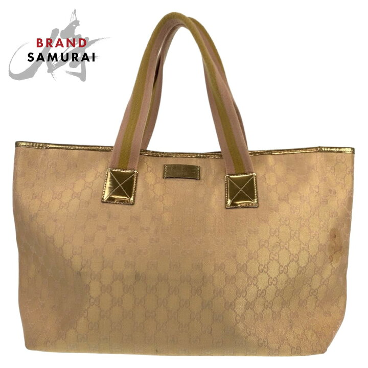 楽天市場】GUCCI グッチ ベージュ ゴールド GGキャンバス 267474  