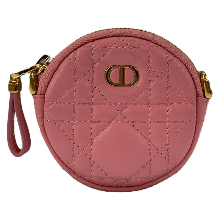 楽天市場】美品 Dior ディオール カナージュ カロ ミニラウンド ピンク 