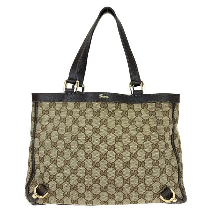 楽天市場】GUCCI グッチ アビー ベージュ ブラウン ゴールド金具 GG  