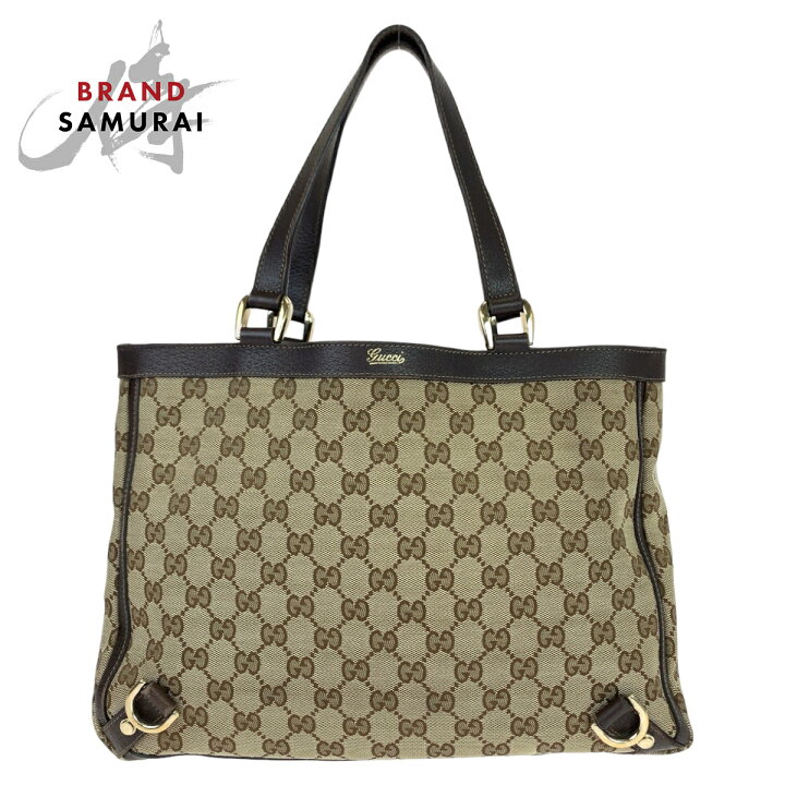 楽天市場】GUCCI グッチ アビー ベージュ ブラウン ゴールド金具 GG 