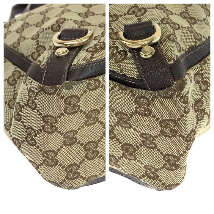 楽天市場】GUCCI グッチ アビー ベージュ ブラウン ゴールド金具 GG  