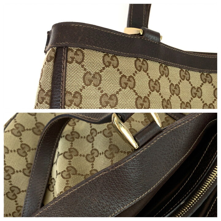 楽天市場】GUCCI グッチ アビー ベージュ ブラウン ゴールド金具 GG  