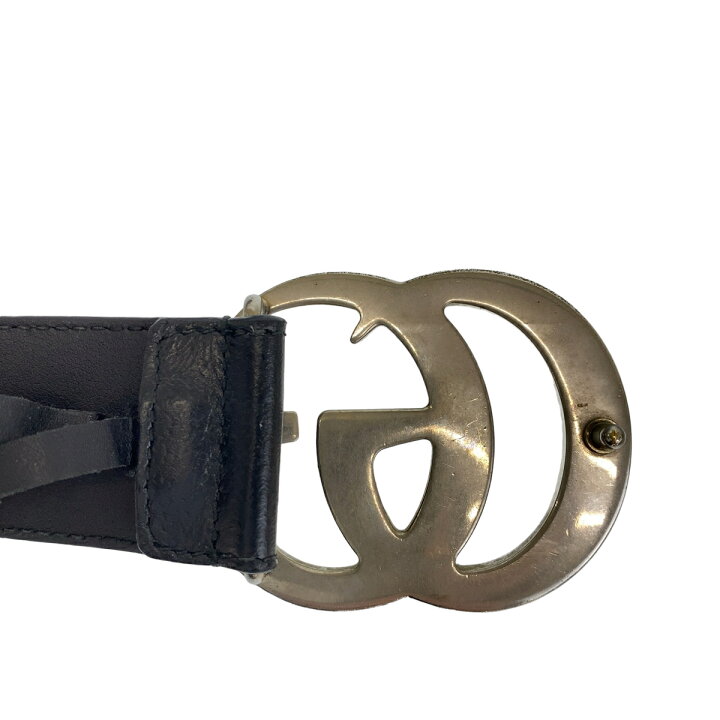 楽天市場】GUCCI グッチ マーモント GGロゴ ブラック 黒 シルバー金具 