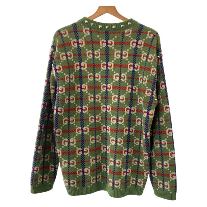 楽天市場】超美品 GUCCI グッチ ネック スタッズ GG総柄 サイズS 