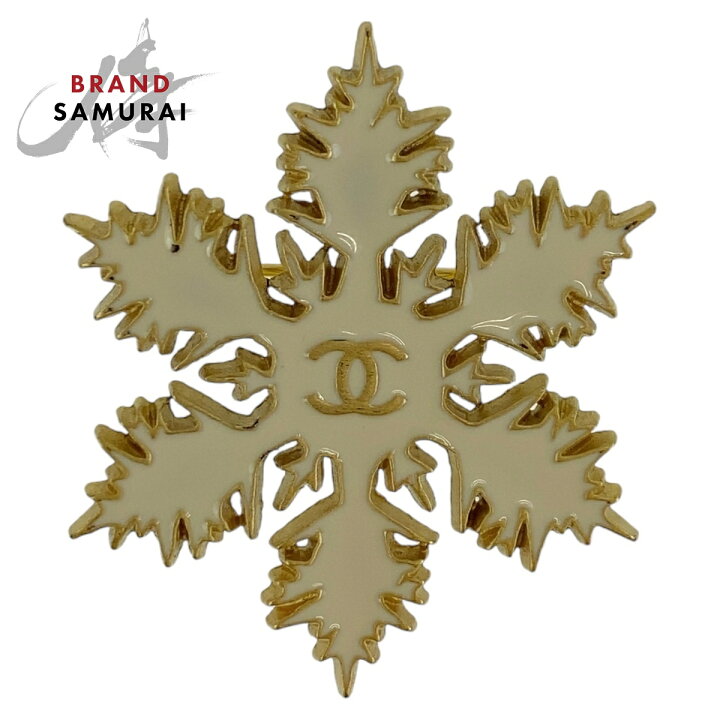 楽天市場】CHANEL シャネル ココマーク 雪柄 ホワイト ゴールド金具  