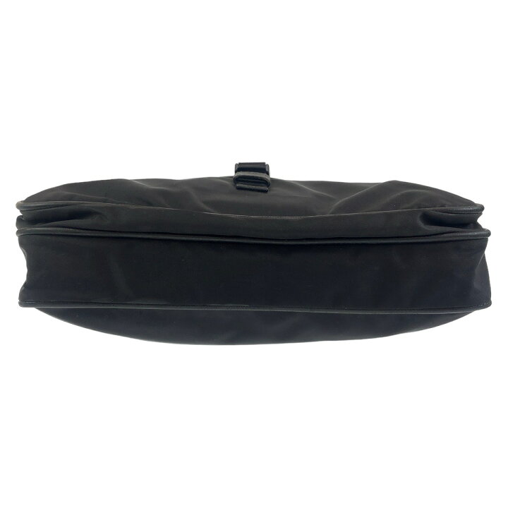 楽天市場】美品 PRADA プラダ テスート 三角ロゴプレート ブラック  