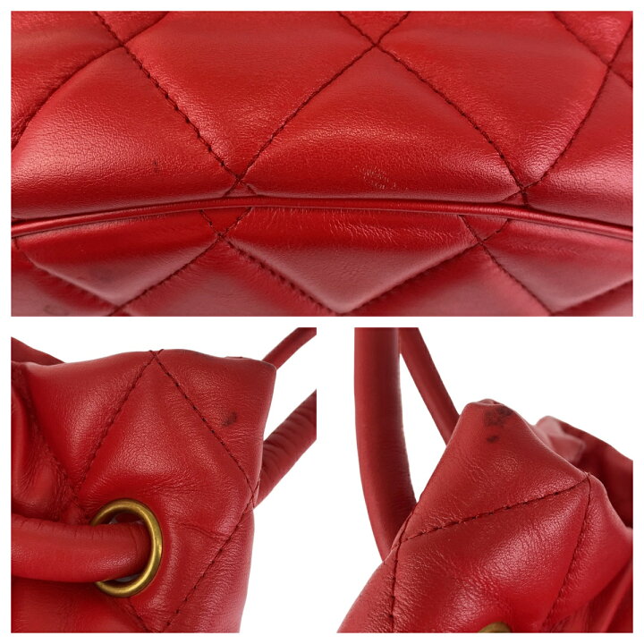 楽天市場】美品 BALENCIAGA バレンシアガ Bバケットバッグ レッド 