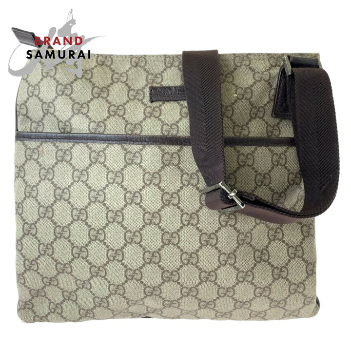 楽天市場】GUCCI グッチ 男女兼用 ベージュ ブラウン シルバー金具 GG 