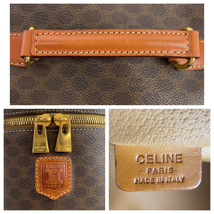 楽天市場】美品 CELINE セリーヌ ヴィンテージ マカダム ブラウン  