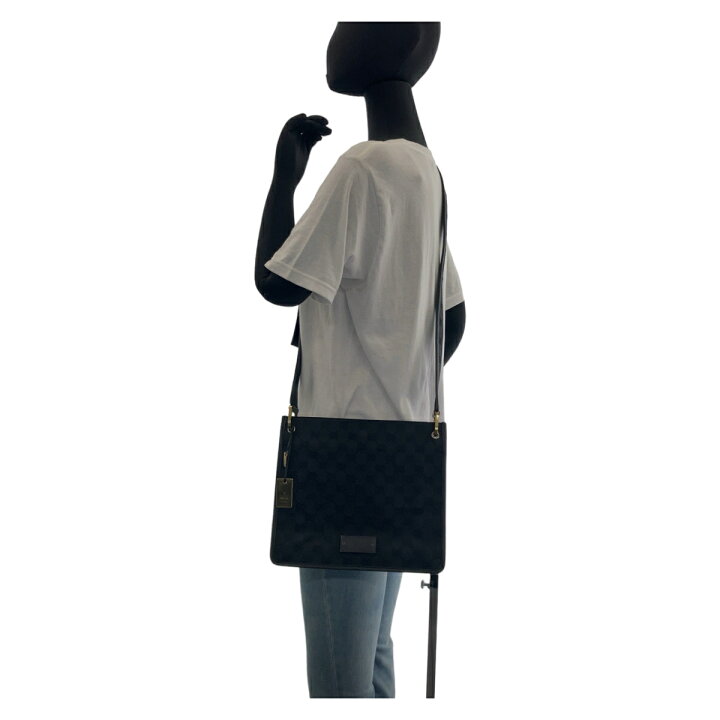 楽天市場】美品 GUCCI グッチ ブラック ゴールド金具 GGキャンバス 