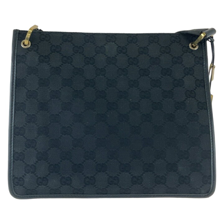 楽天市場】美品 GUCCI グッチ ブラック ゴールド金具 GGキャンバス 