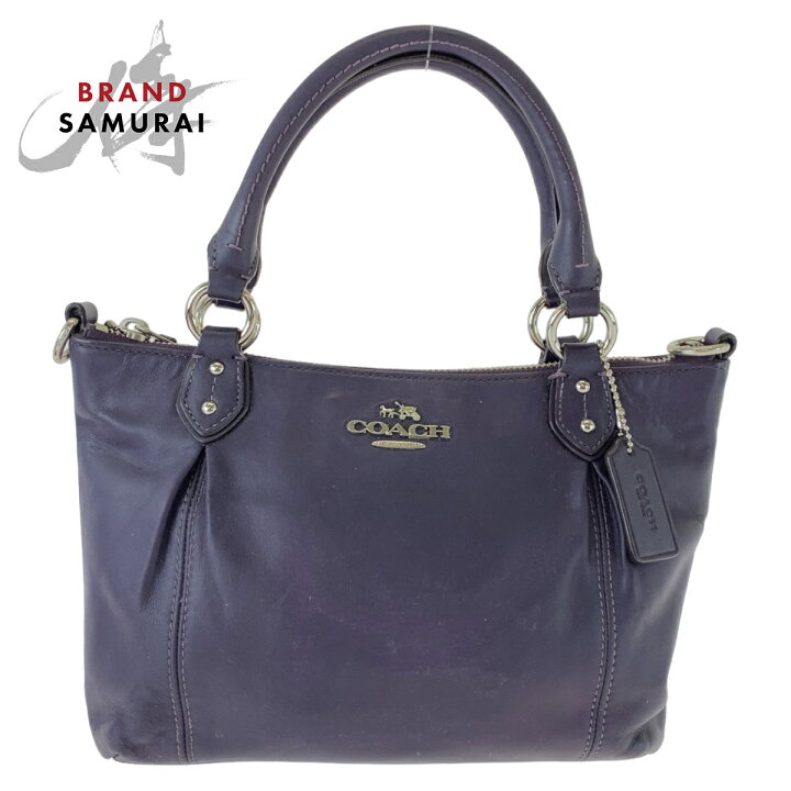 楽天市場】COACH コーチ マディソン パープル シルバー金具 レザー 