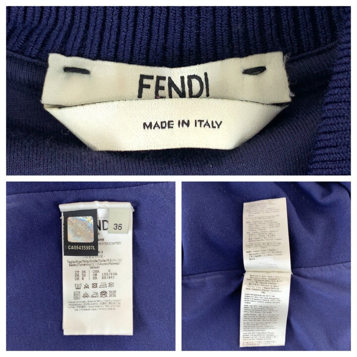 楽天市場】美品 FENDI フェンディ ズッカ柄 サイドライン サイズ36 