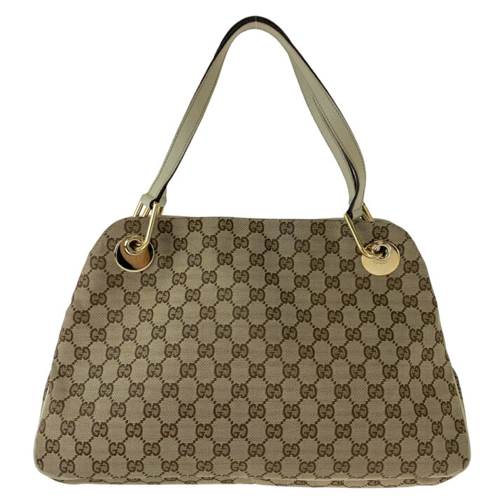 楽天市場】美品 GUCCI グッチ ベージュ ブラウン アイボリー ゴールド 