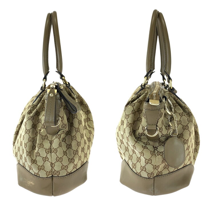 楽天市場】GUCCI グッチ スーキー ブラウン ゴールド金具 GGキャンバス  