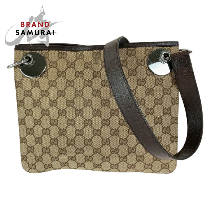 楽天市場】美品 GUCCI グッチ エクリプス ブラウン シルバー金具 GG  