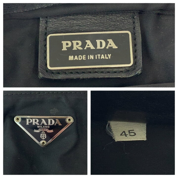 楽天市場】PRADA プラダ テスート 三角ロゴプレート ブラック 黒  