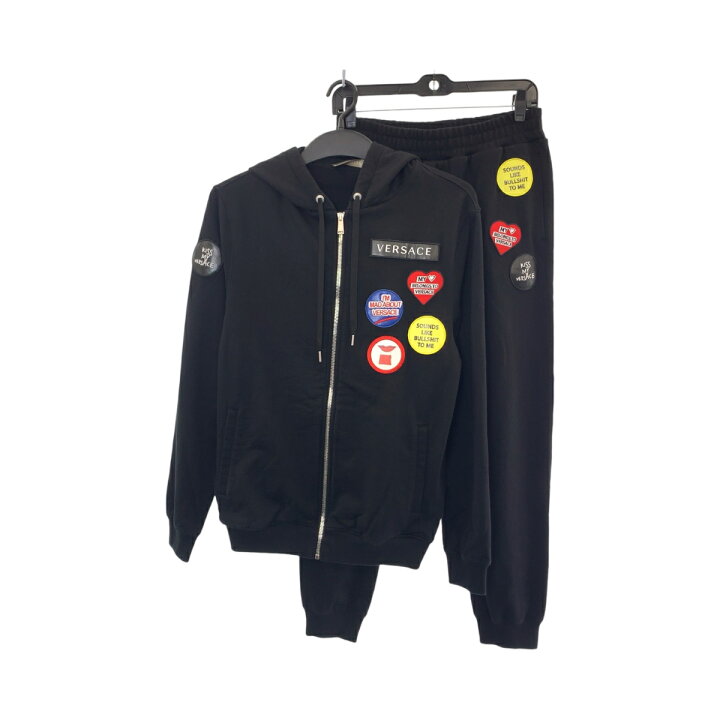 楽天市場】美品 VERSACE ヴェルサーチ マルチカラーパッチ パーカー 
