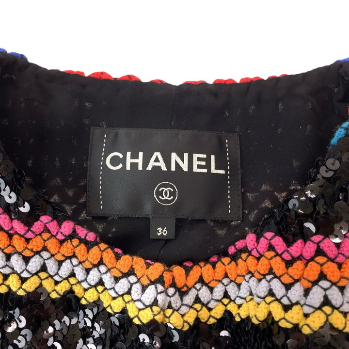 楽天市場】超美品 CHANEL シャネル コレクションライン スパンコール  