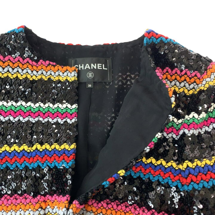 楽天市場】超美品 CHANEL シャネル コレクションライン スパンコール  