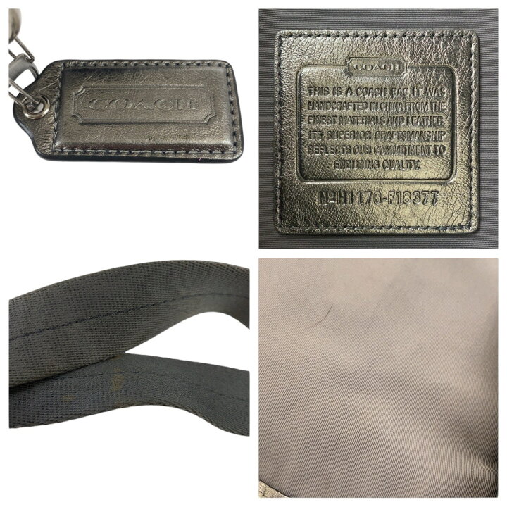楽天市場】美品 COACH コーチ スナップヘッド ブルー マルチカラー  