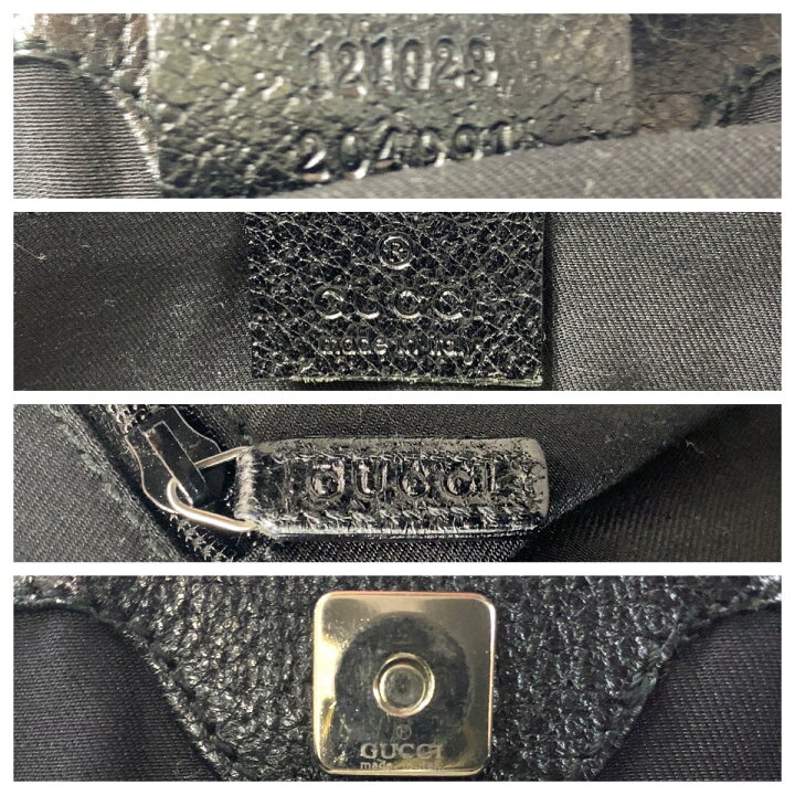 楽天市場】美品 GUCCI グッチ ブラック 黒 シルバー金具 GGキャンバス  