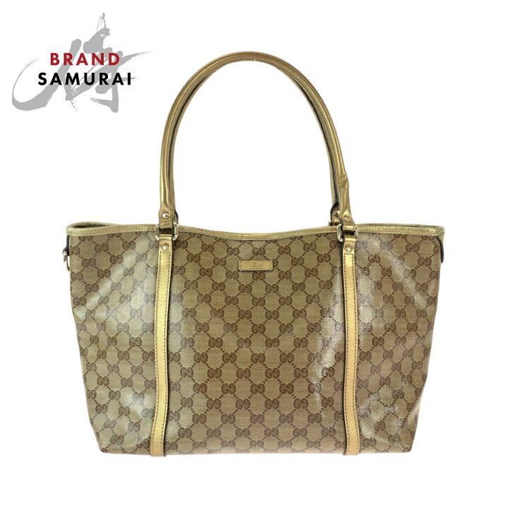 楽天市場】GUCCI グッチ GGクリスタル ブラウン ゴールド ゴールド金具 