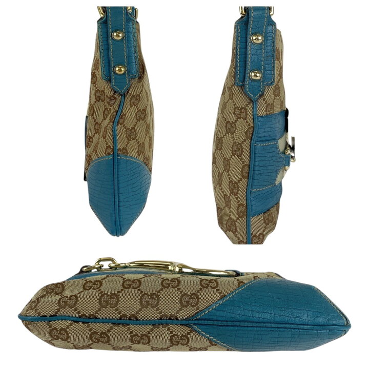 楽天市場】GUCCI グッチ シェリーライン ホースビット ライトブルー 