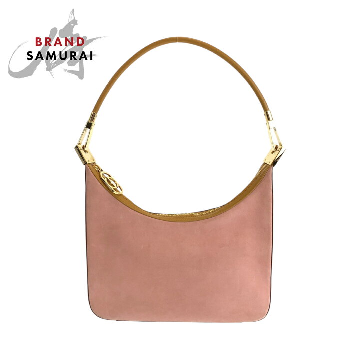 楽天市場】美品 GUCCI グッチ ピンク ブラウン ゴールド金具 