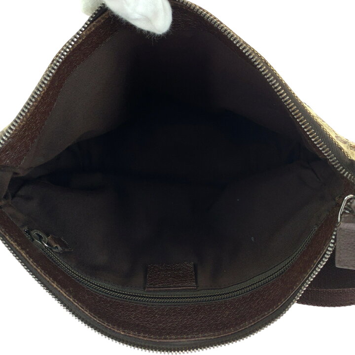 楽天市場】GUCCI グッチ ブラウン ベージュ シルバー金具 GGキャンバス  