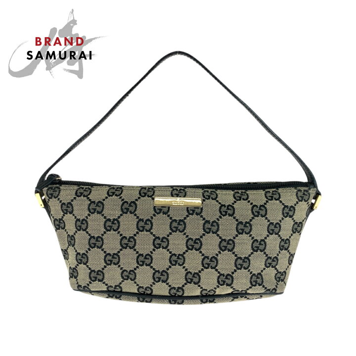 楽天市場】美品 GUCCI グッチ ベージュ ブラック ゴールド金具 GG  