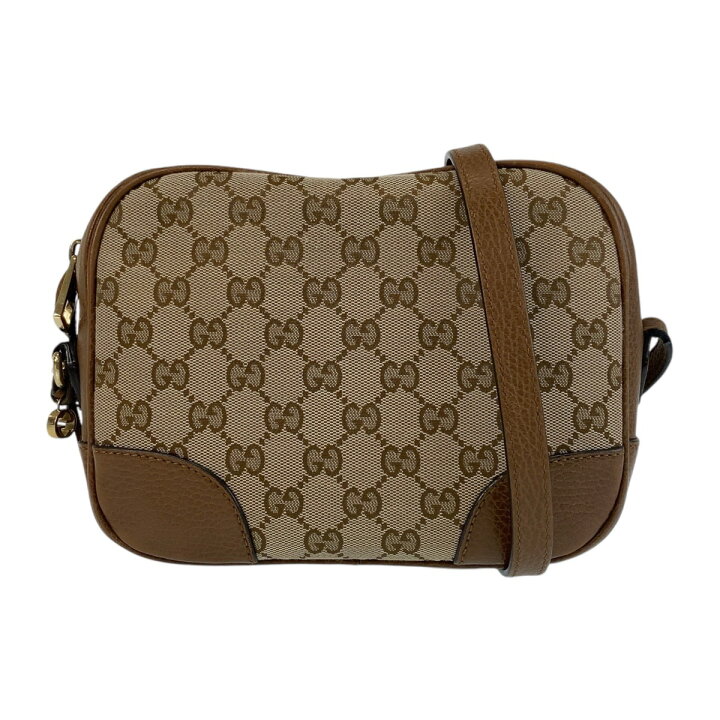 楽天市場】美品 GUCCI グッチ ブラウン ゴールド金具 GGキャンバス 