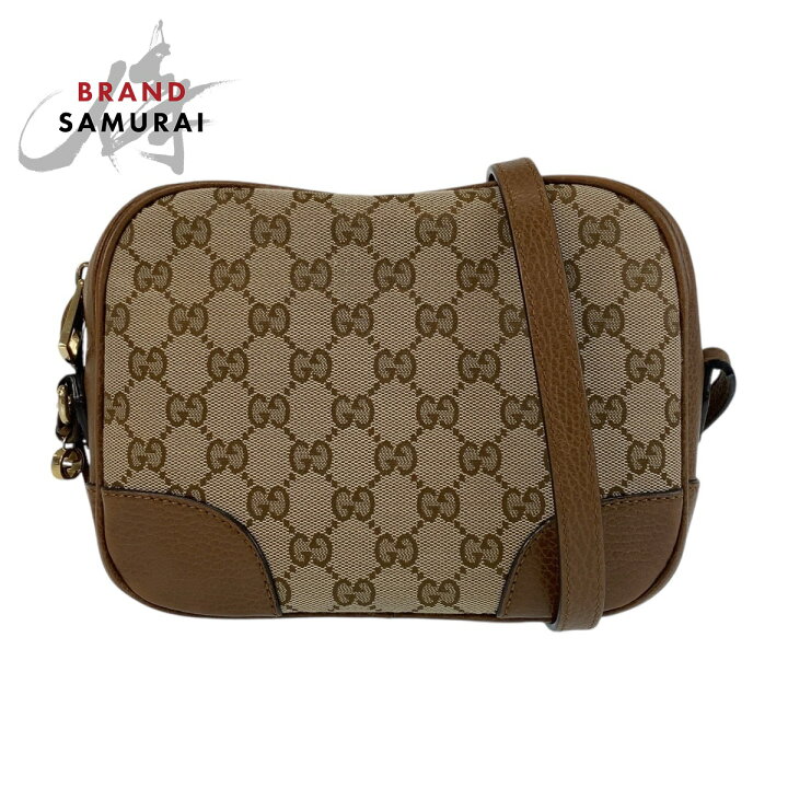 楽天市場】美品 GUCCI グッチ ブラウン ゴールド金具 GGキャンバス  