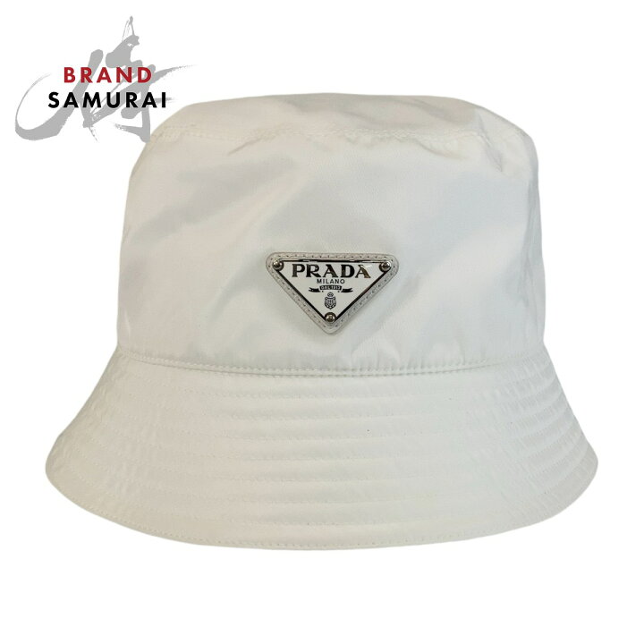 楽天市場】美品 PRADA プラダ テスート 三角ロゴプレート ホワイト 白 