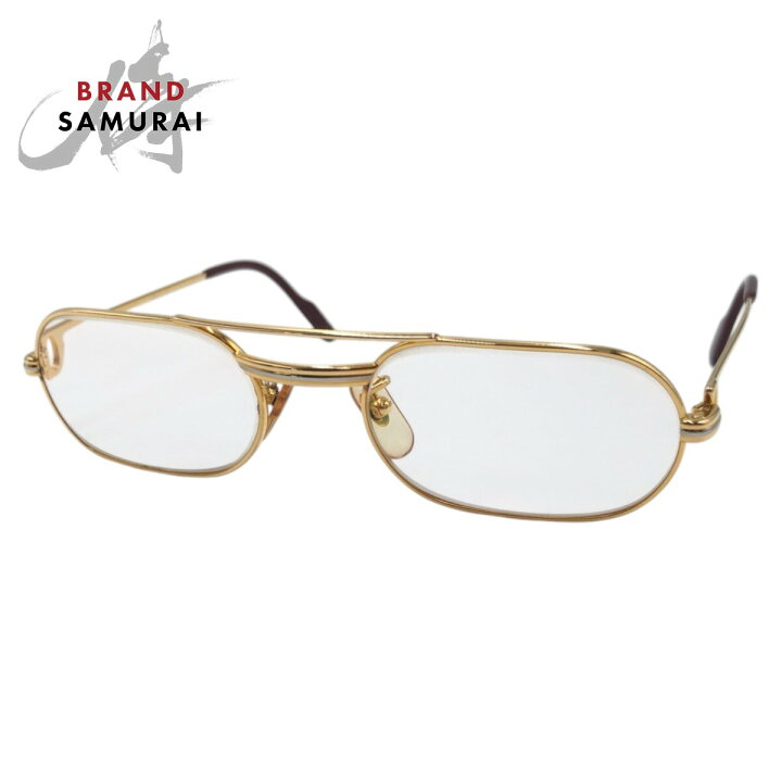 楽天市場】美品 CARTIER カルティエ ゴールド メタル 130 53◻︎20 