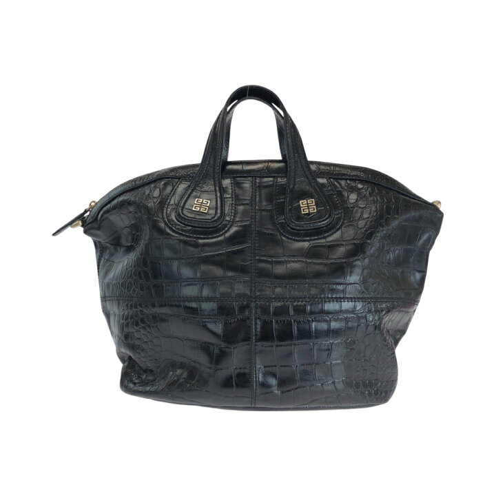 楽天市場】美品 Givenchy ジバンシー ナイチンゲール 型押し ブラック 