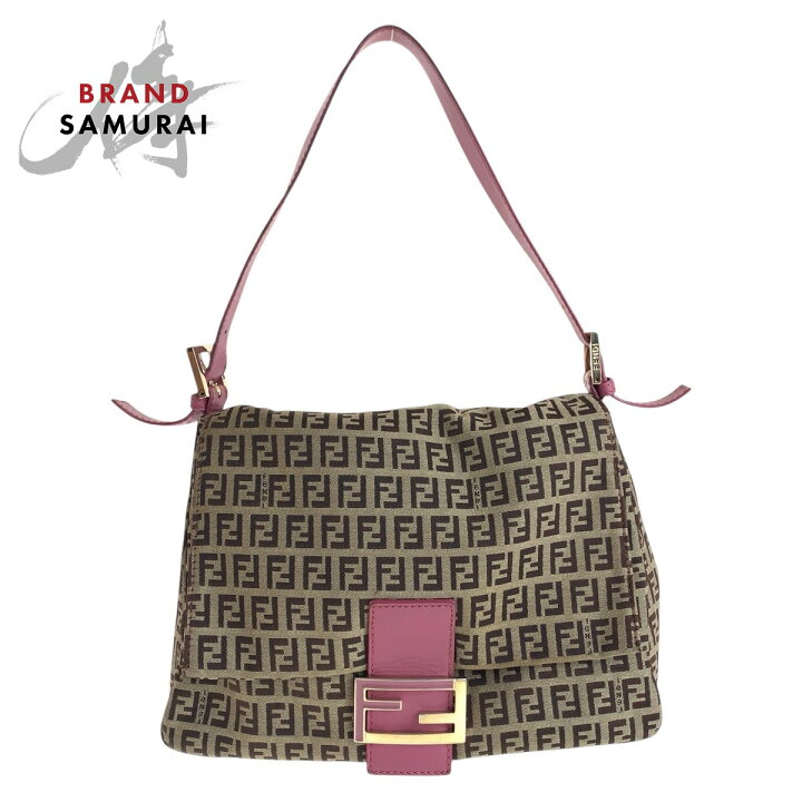 楽天市場】美品 FENDI フェンディ ズッキーノ マンマバケット ブラウン 