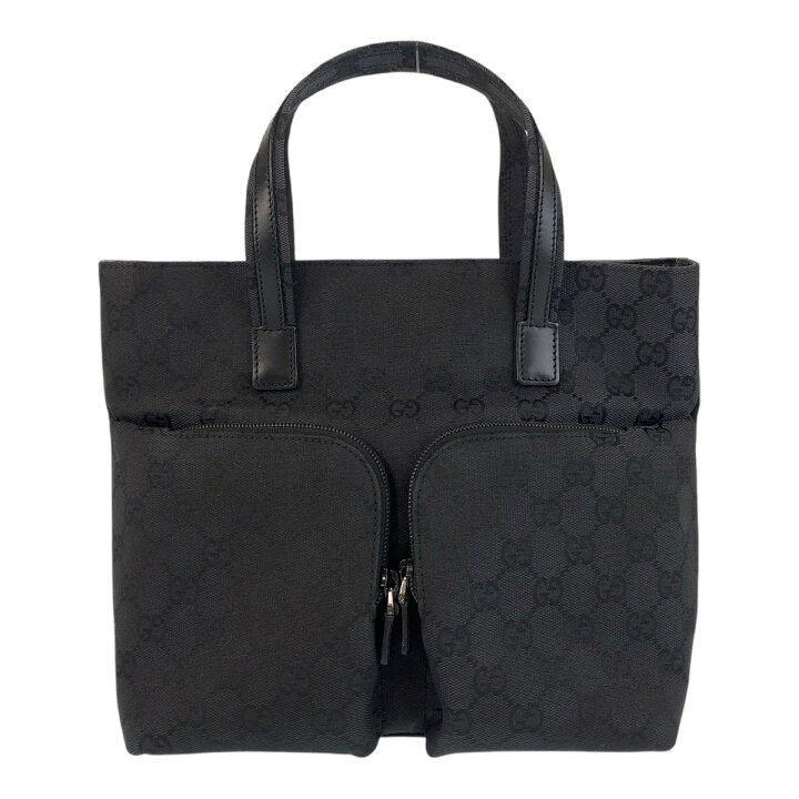 楽天市場】美品 GUCCI グッチ ブラック 黒 GGキャンバス /レザー 002 