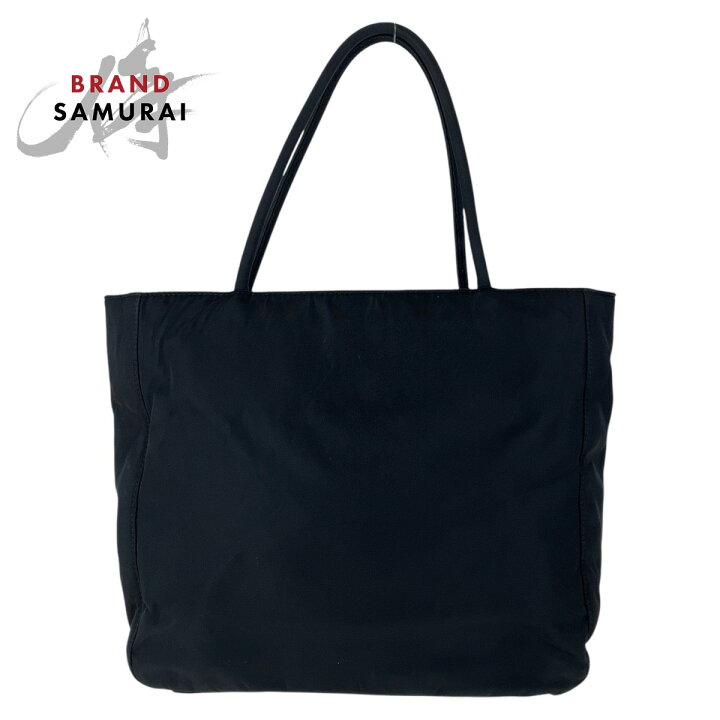 楽天市場】美品 PRADA プラダ テスート 三角ロゴプレート ブラック 黒 