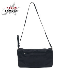 美品 PRADA プラダ ブラック 黒 サテン ショルダーバッグ ワンショルダーバッグ レディース 411294 【中古】